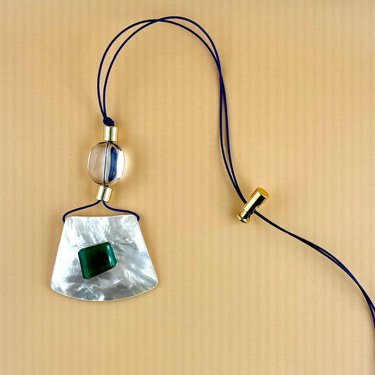 Lucky Green Large Cord Necklace