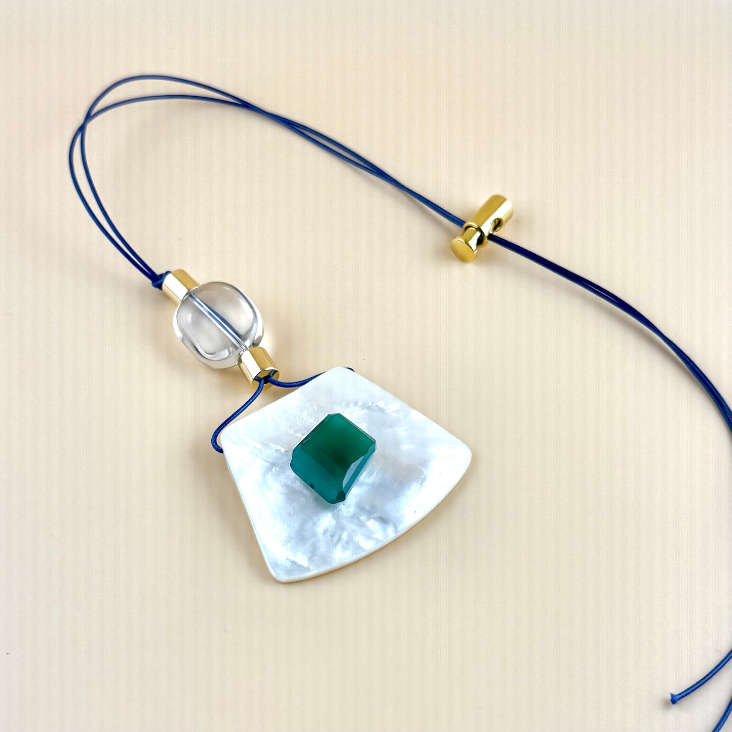 Lucky Green Large Cord Necklace